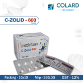 Hot pharma pcd products of Colard Life Himachal -	C-ZOLID - 600.jpg	